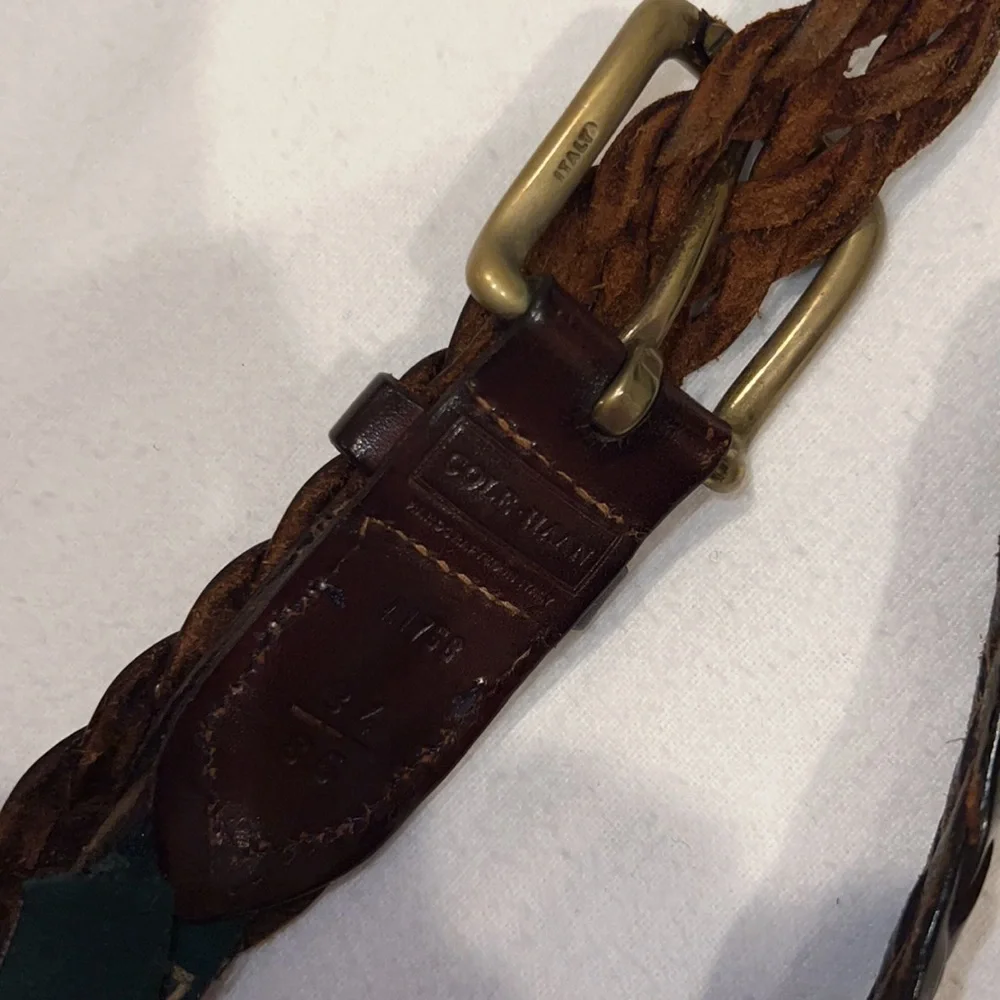 Cole Haan Brown Weave Belt